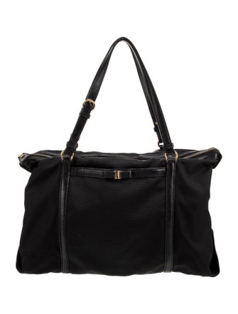 Salvatore Ferragamo Nylon Top Handle Bag