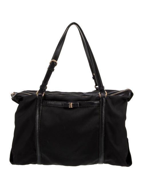 Salvatore Ferragamo Nylon Top Handle Bag