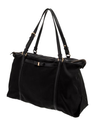 Salvatore Ferragamo Nylon Top Handle Bag