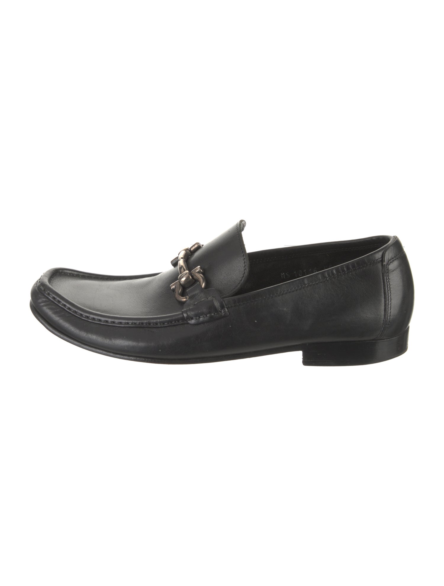 Salvatore Ferragamo Gancini Logo Leather Dress Loafers