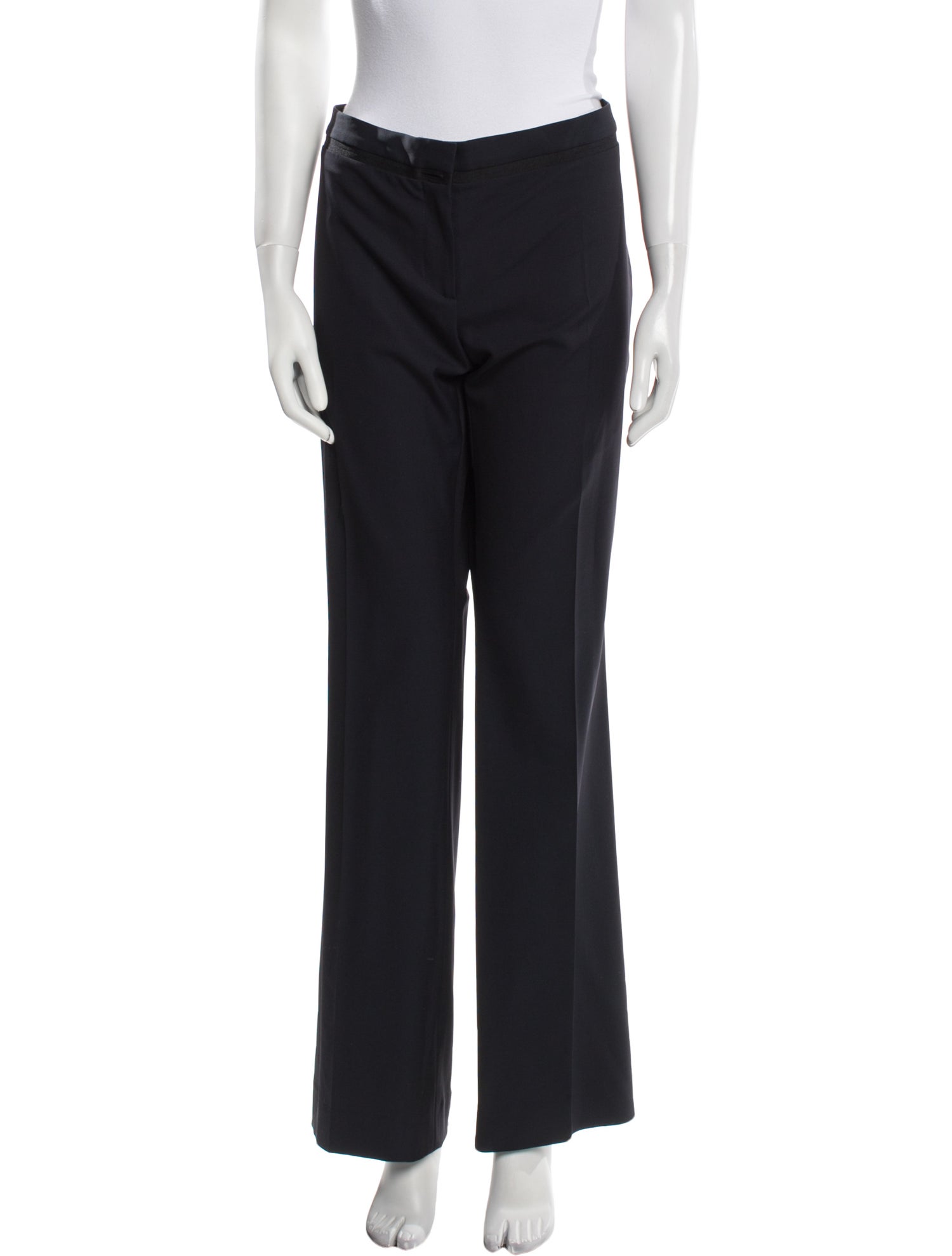 Salvatore Ferragamo Wool Straight Leg Pants