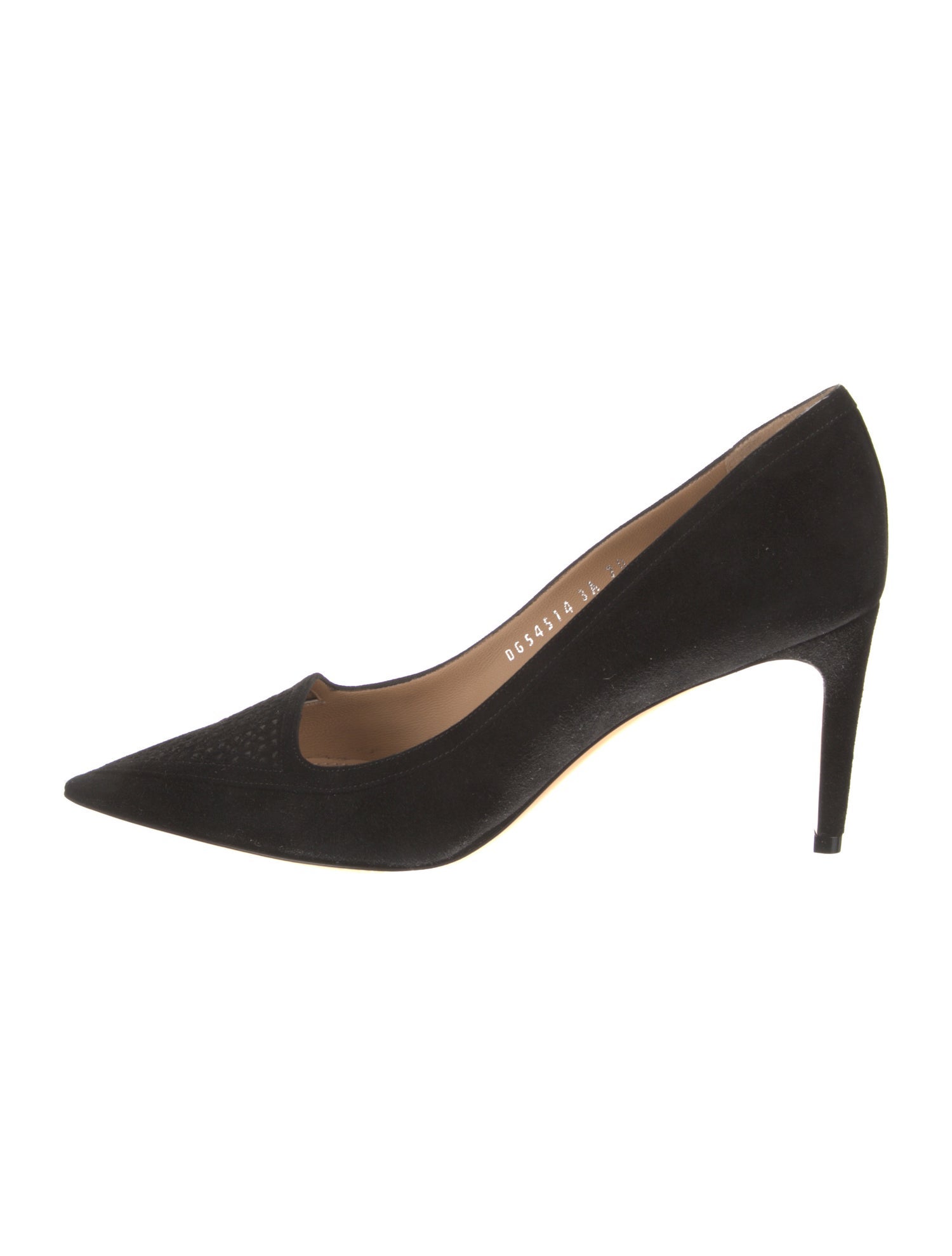 Salvatore Ferragamo Suede Lasercut Accents Pumps