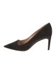 Salvatore Ferragamo Suede Lasercut Accents Pumps