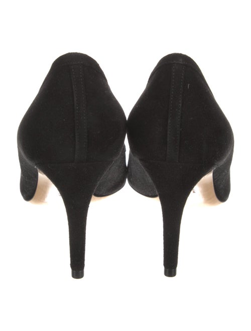 Salvatore Ferragamo Suede Lasercut Accents Pumps