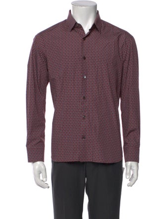 Salvatore Ferragamo Printed Long Sleeve Shirt