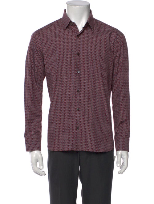 Salvatore Ferragamo Printed Long Sleeve Shirt