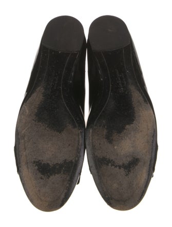 Salvatore Ferragamo Vara Bow Accent Patent Leather Ballet Flats