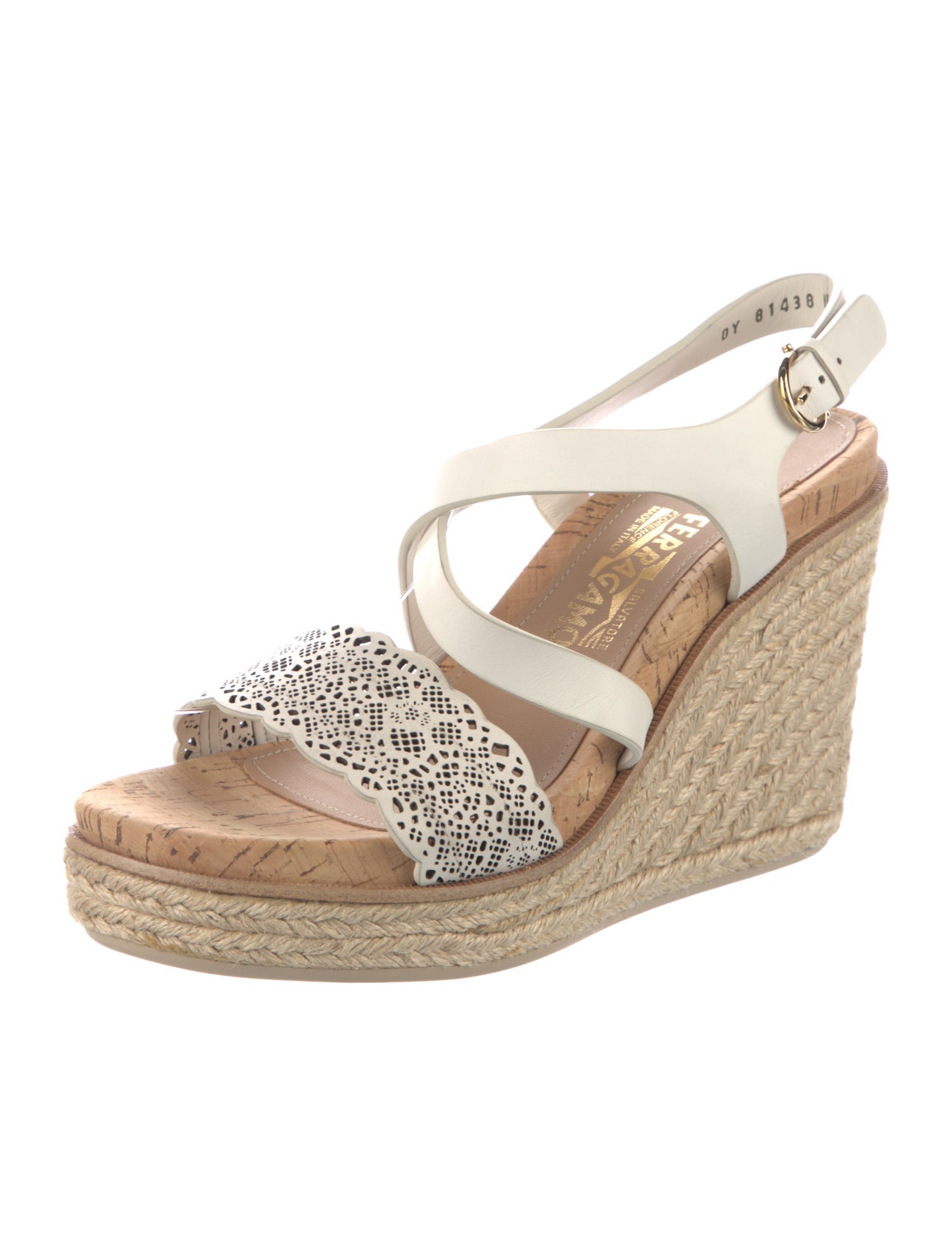 Salvatore Ferragamo Leather Animal Print Espadrilles