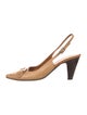 Salvatore Ferragamo Vara Bow Accent Leather Slingback Pumps