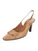 Salvatore Ferragamo Vara Bow Accent Leather Slingback Pumps