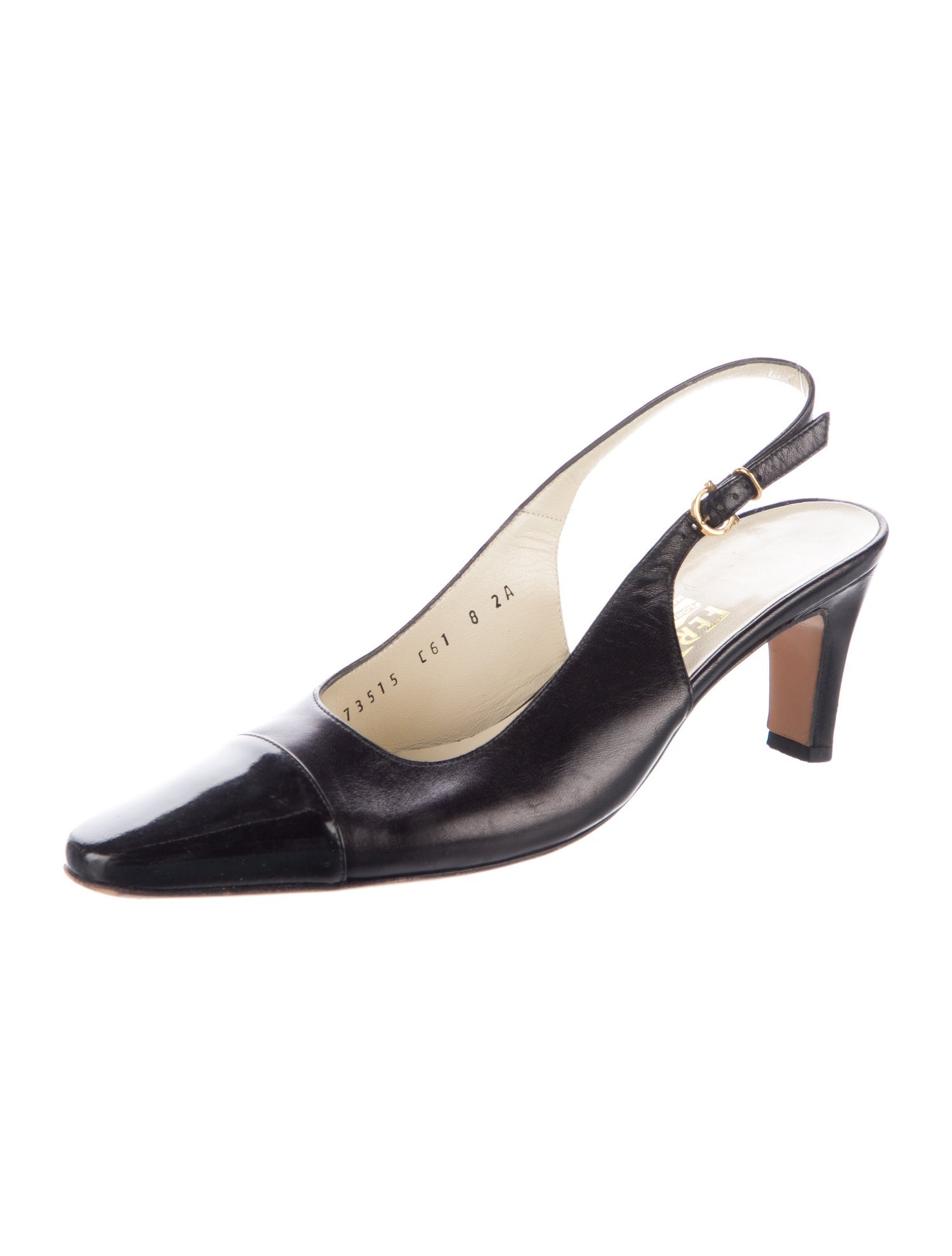 Salvatore Ferragamo Leather Slingback Pumps