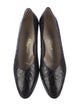 Salvatore Ferragamo Embossed Leather Flats
