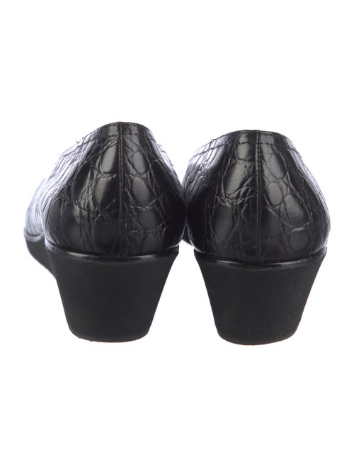 Salvatore Ferragamo Embossed Leather Flats