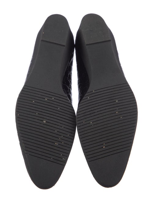 Salvatore Ferragamo Embossed Leather Flats