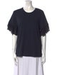 Salvatore Ferragamo Silk Crew Neck T-Shirt