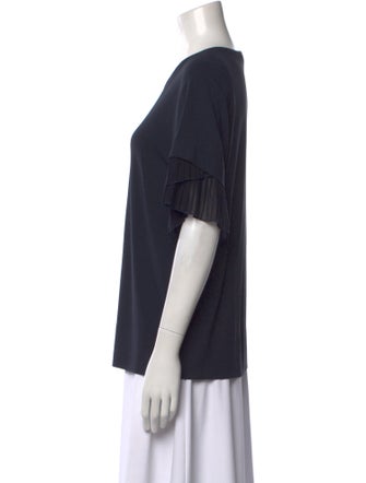 Salvatore Ferragamo Silk Crew Neck T-Shirt