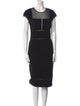 Salvatore Ferragamo Crew Neck Midi Length Dress