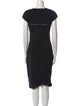 Salvatore Ferragamo Crew Neck Midi Length Dress