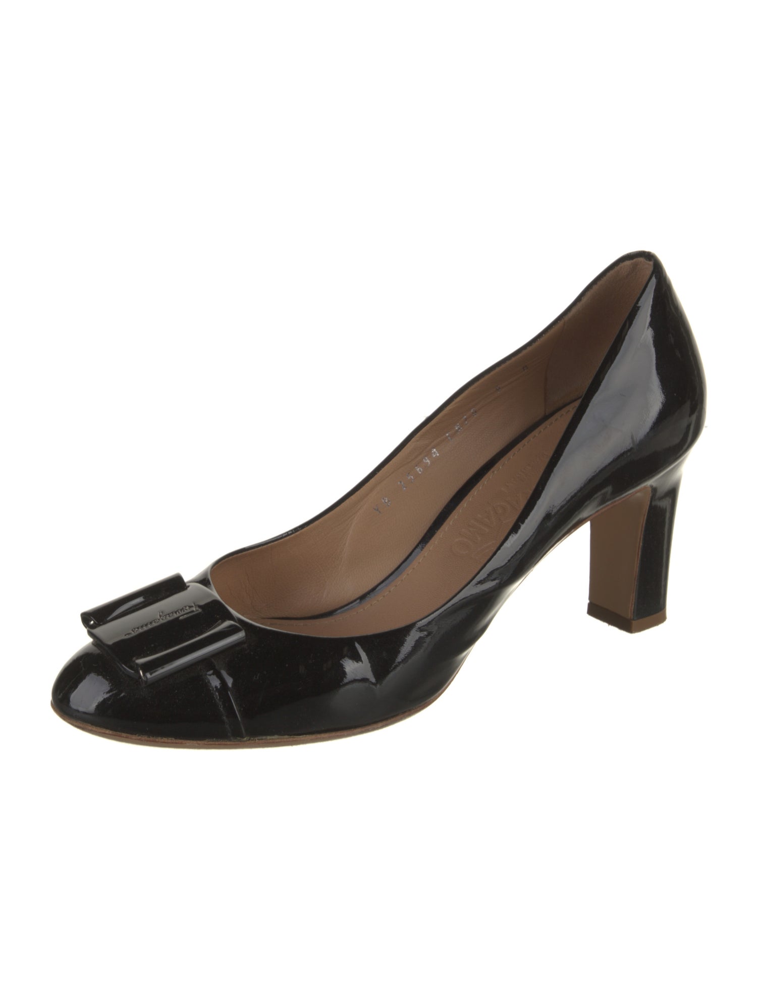 Salvatore Ferragamo Vara Bow Accent Patent Leather Pumps