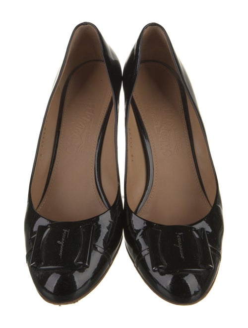 Salvatore Ferragamo Vara Bow Accent Patent Leather Pumps