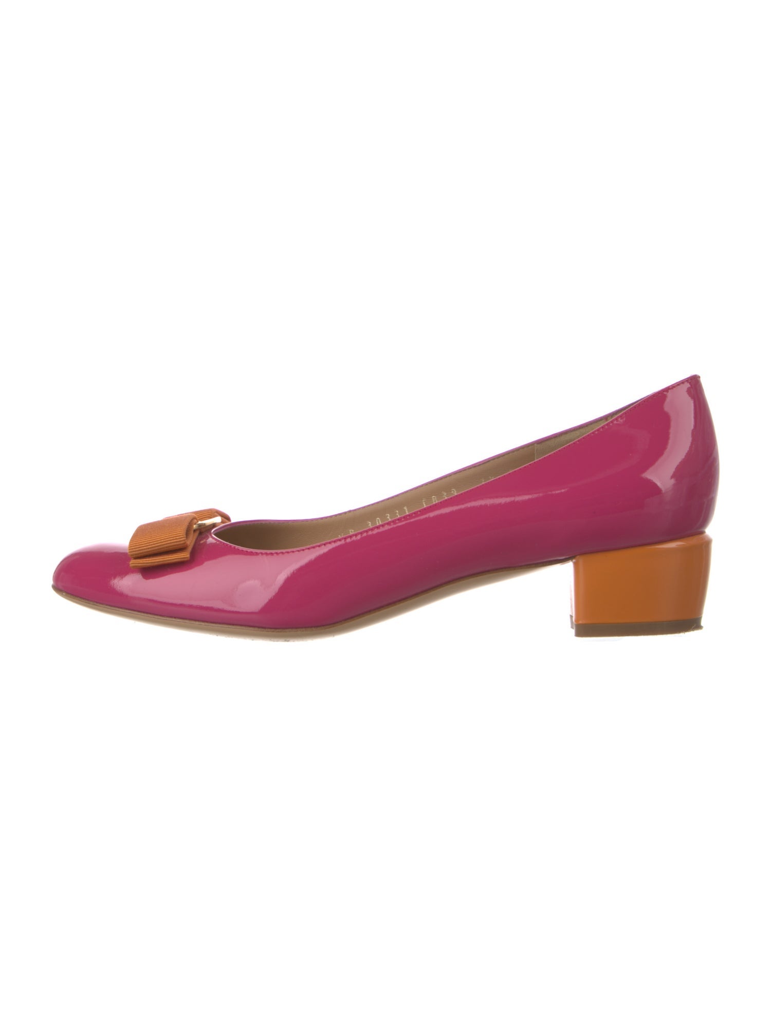 Salvatore Ferragamo Vara Bow Accent Patent Leather Pumps