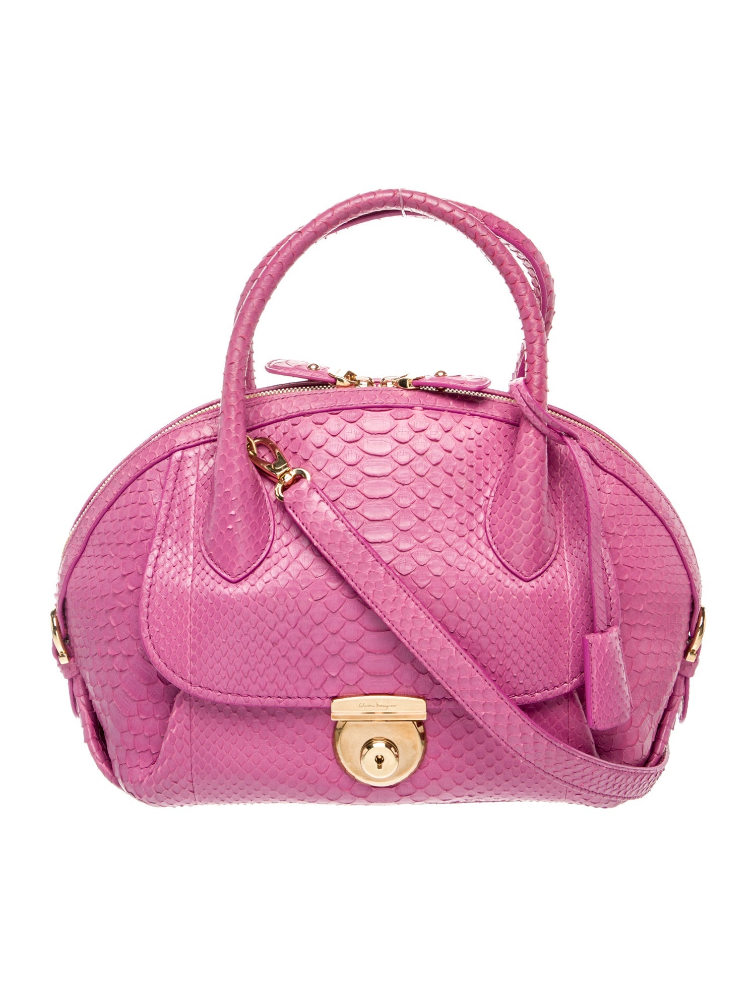 Salvatore Ferragamo Leather Top Handle Bag