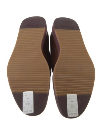 Salvatore Ferragamo Leather Lasercut Accents Monk Straps