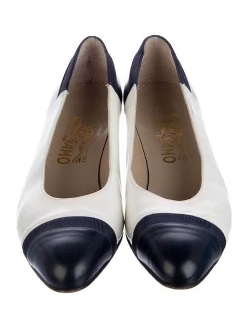 Salvatore Ferragamo Leather Printed Pumps