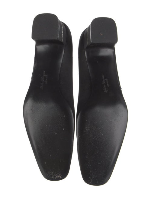 Salvatore Ferragamo Satin Crystal Embellishments Pumps