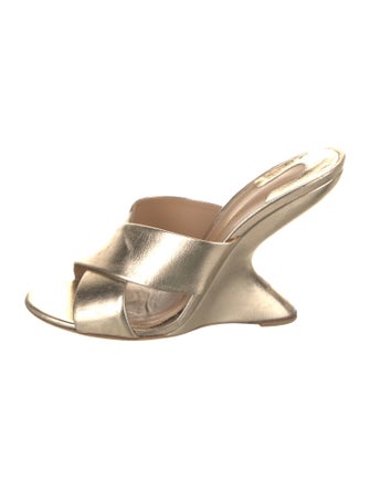 Salvatore Ferragamo Leather Slides