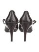 Salvatore Ferragamo Patent Leather Bow Accents D'Orsay Pumps