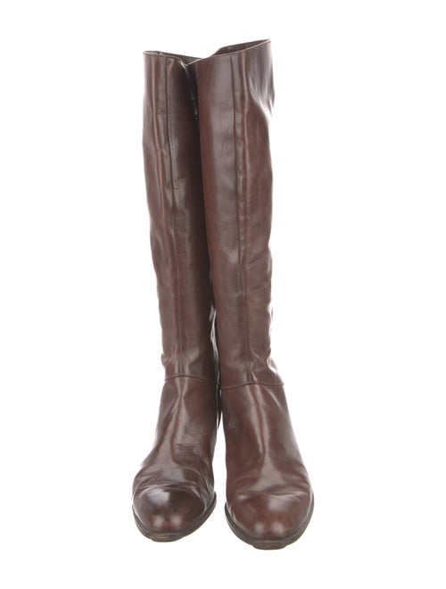 Salvatore Ferragamo Leather Riding Boots