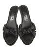 Salvatore Ferragamo Vara Bow Accent Leather Slides