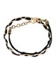 Salvatore Ferragamo Leather Varini Double Wrap Bracelet