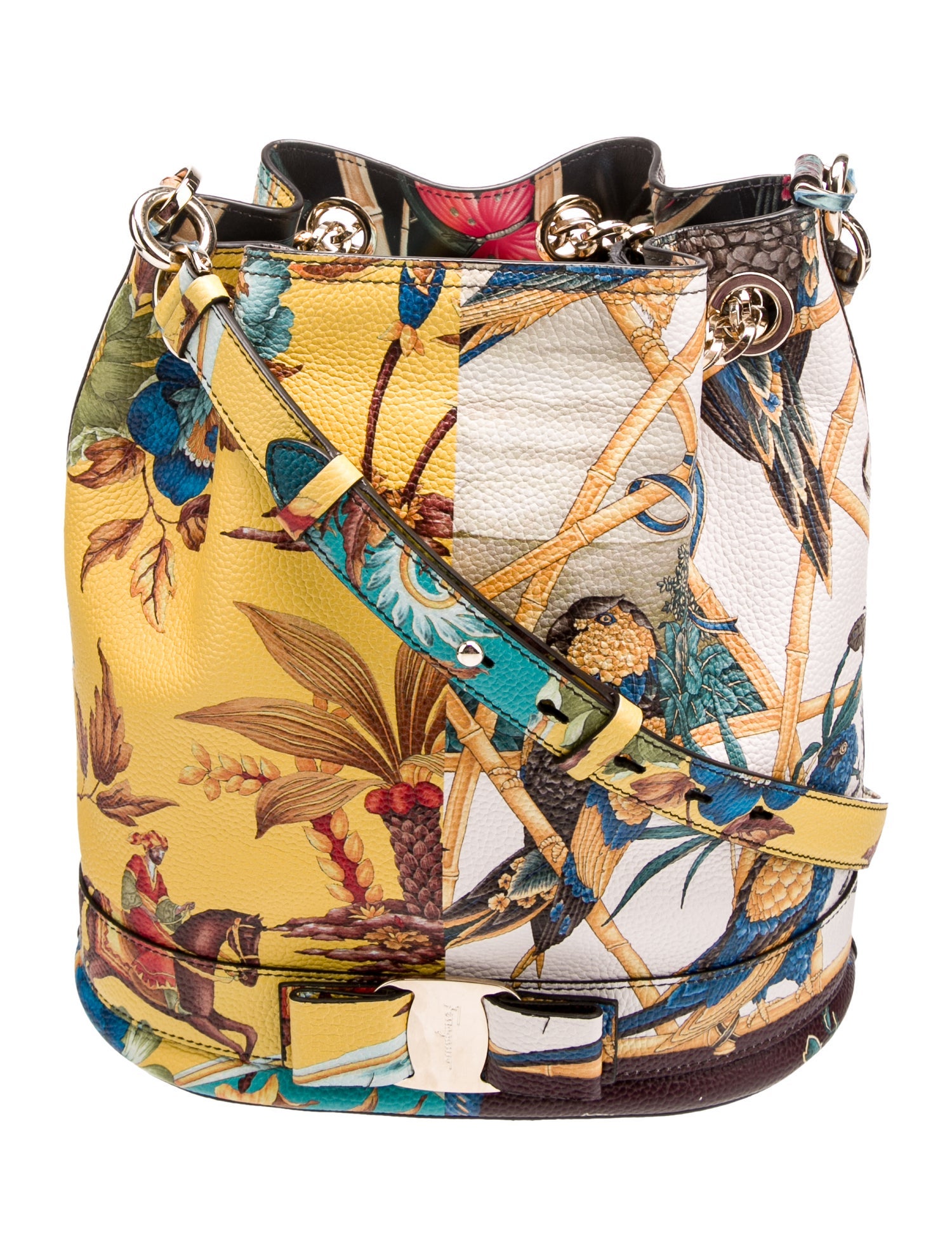 Salvatore Ferragamo Leather Bucket Bag