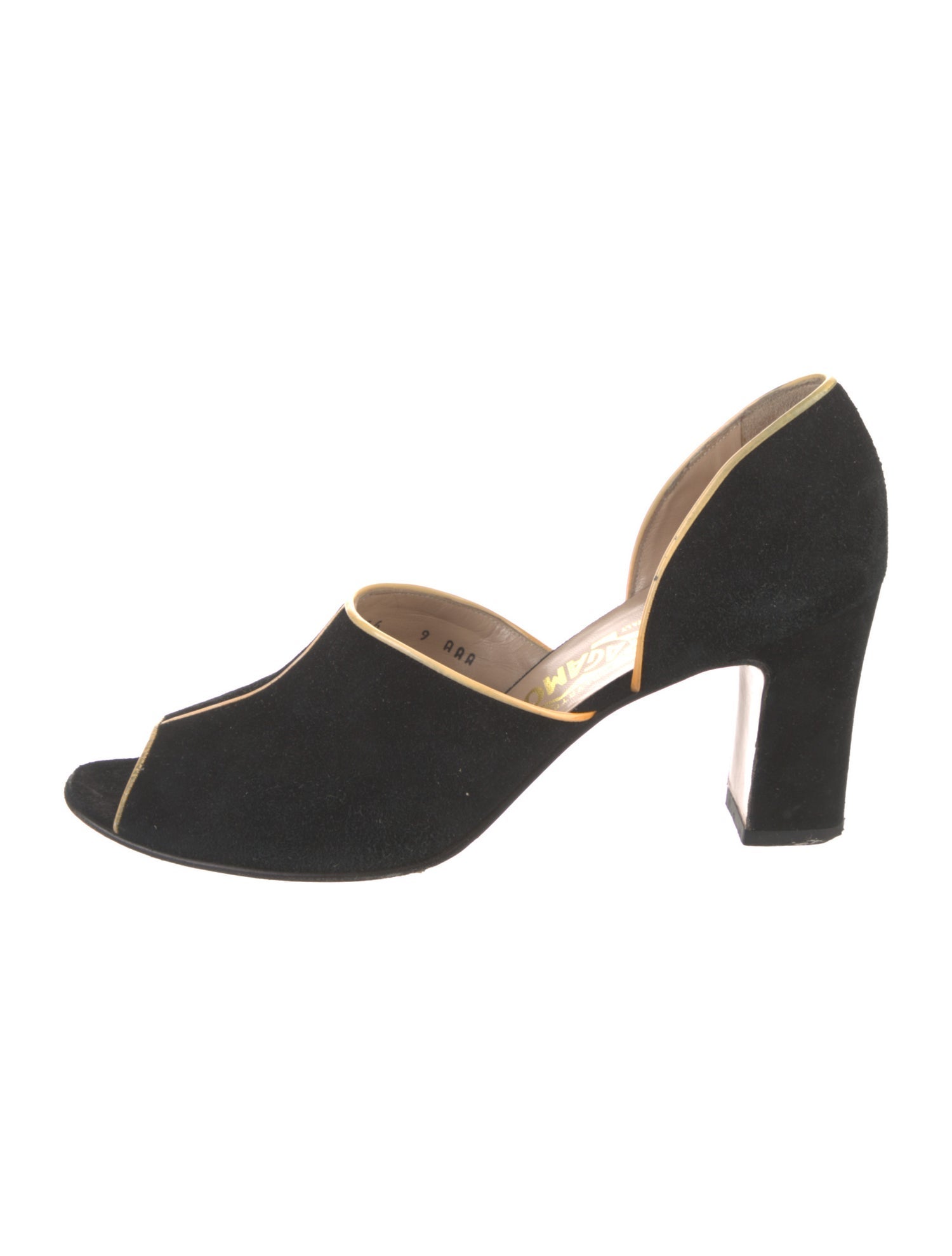 Salvatore Ferragamo Suede D'Orsay Pumps