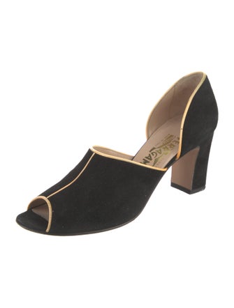 Salvatore Ferragamo Suede D'Orsay Pumps