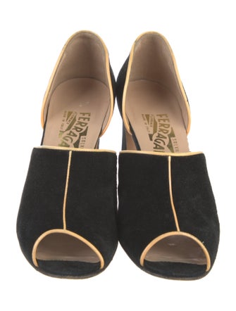 Salvatore Ferragamo Suede D'Orsay Pumps