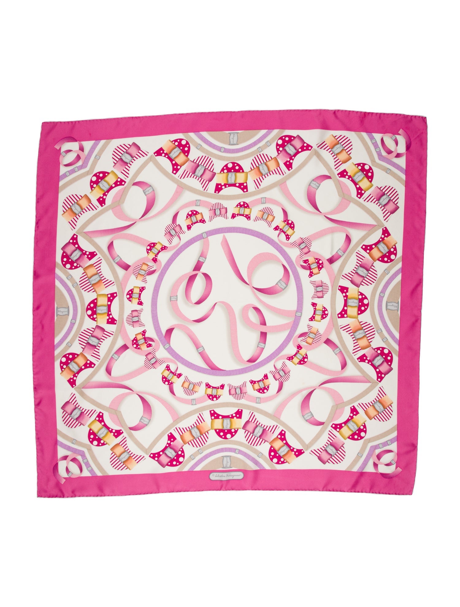 Salvatore Ferragamo Silk Printed Scarf