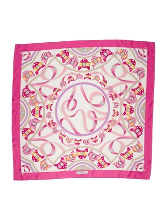 Salvatore Ferragamo Silk Printed Scarf