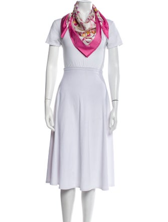 Salvatore Ferragamo Silk Printed Scarf