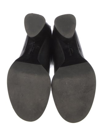 Salvatore Ferragamo Gancini Logo Leather Boots