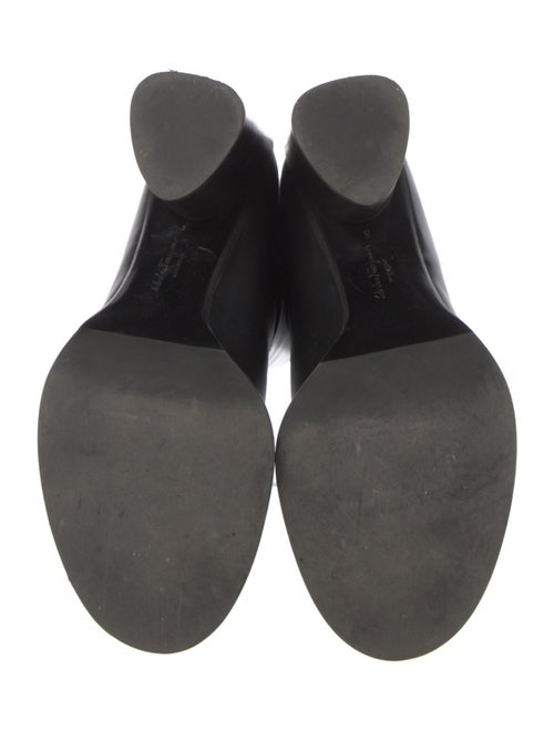 Salvatore Ferragamo Gancini Logo Leather Boots