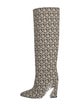 Salvatore Ferragamo Canvas Printed Boots