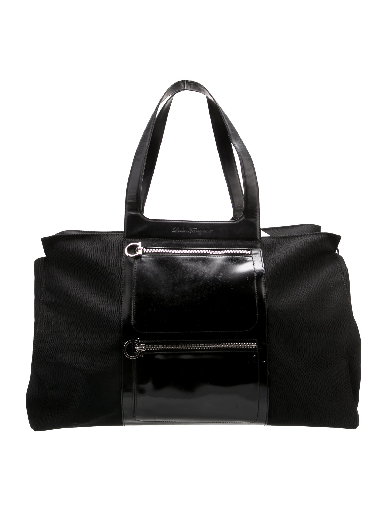 Salvatore Ferragamo Nylon Weekender Bag