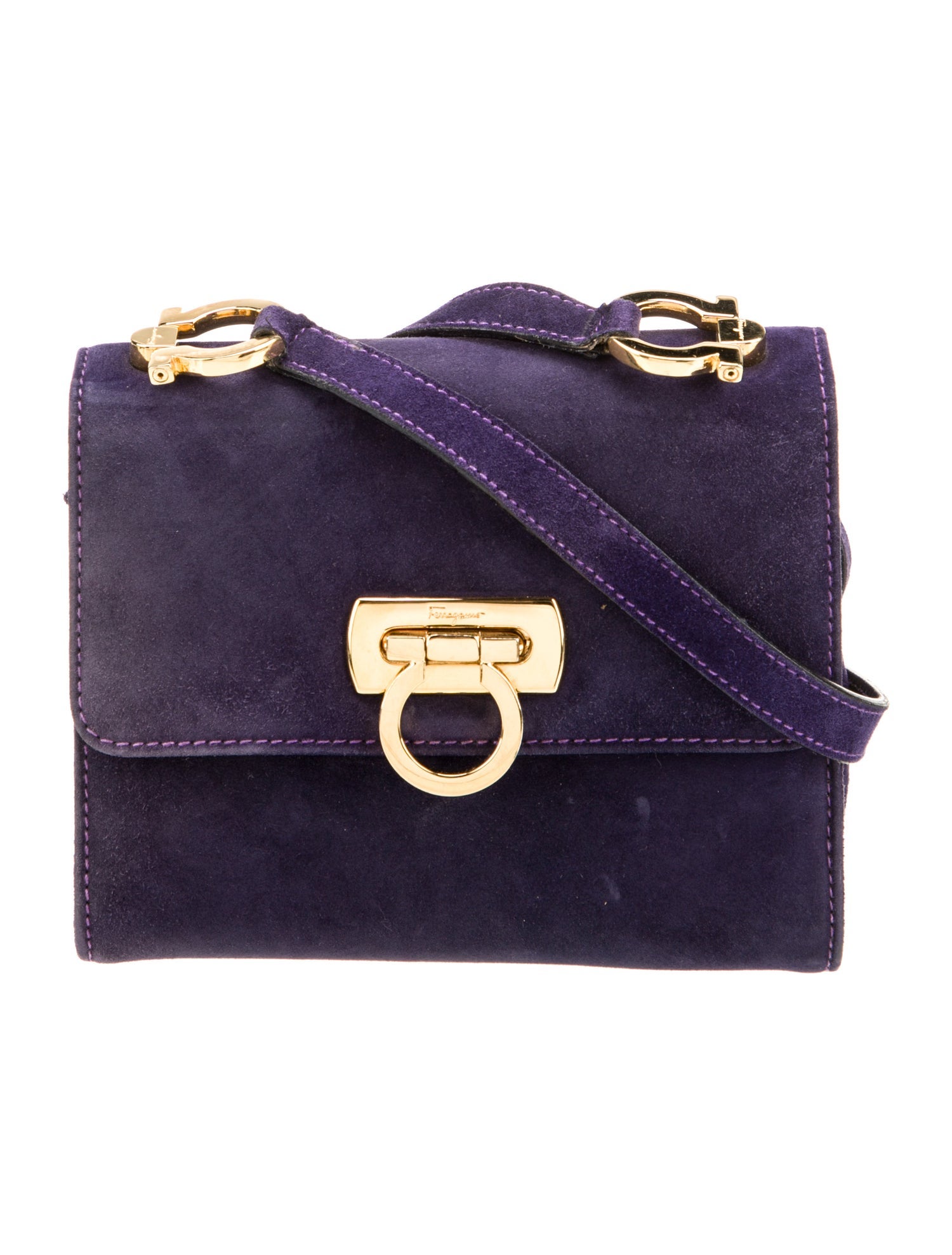 Salvatore Ferragamo Suede Shoulder Bag
