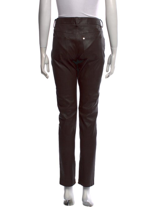 Salvatore Ferragamo Leather Skinny Leg Pants