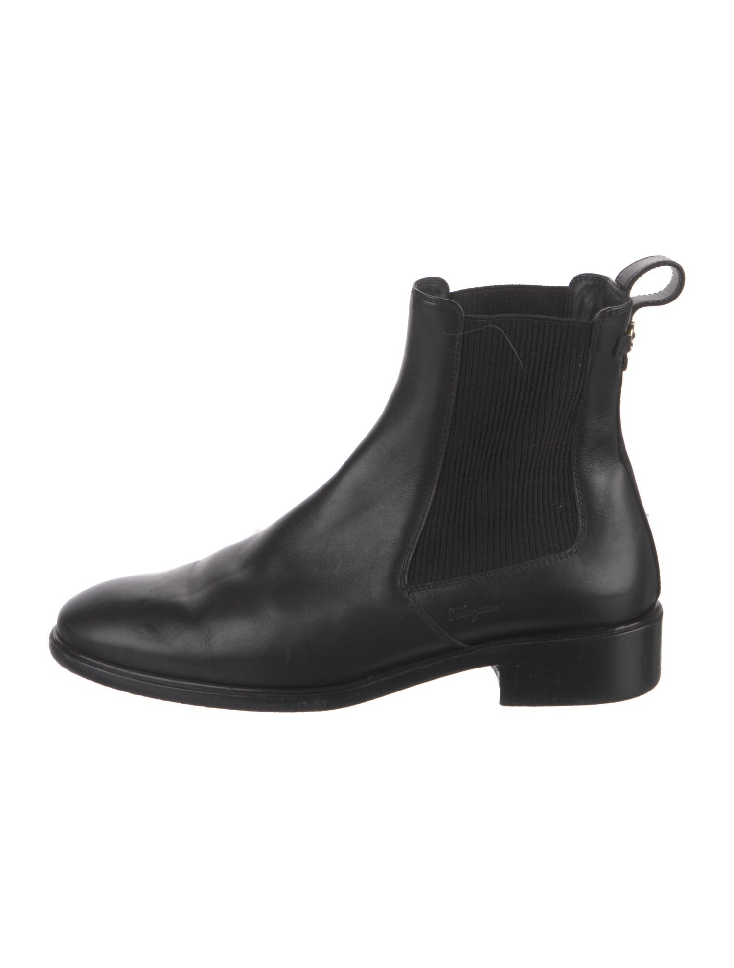Salvatore Ferragamo Leather Chelsea Boots