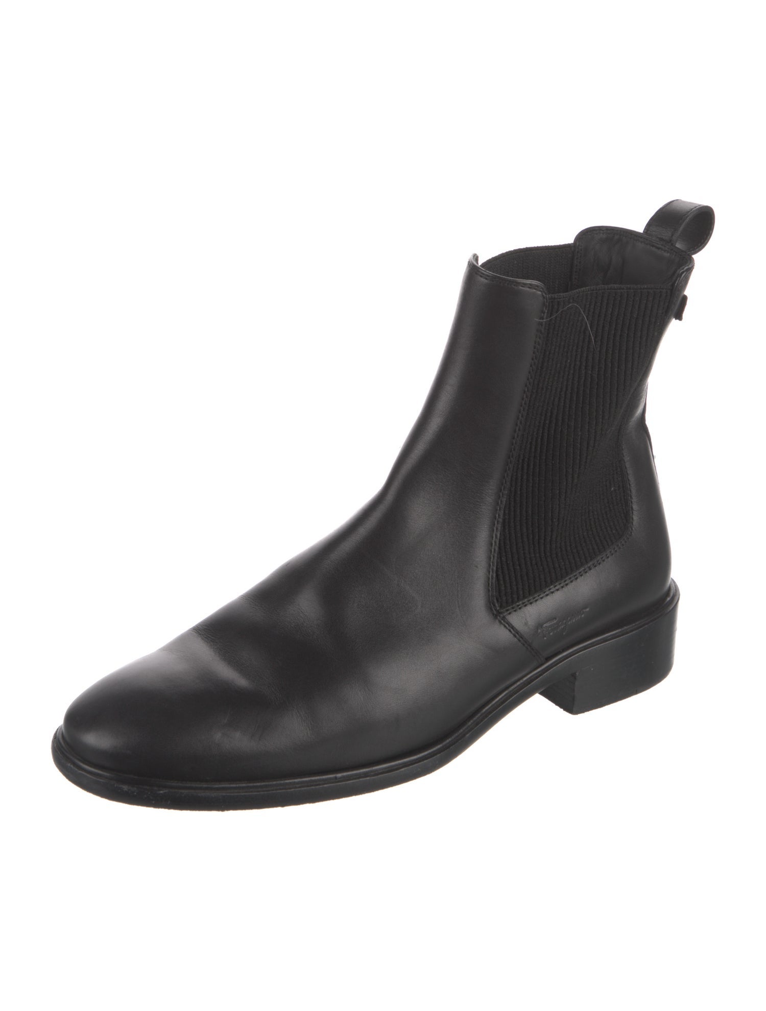 Salvatore Ferragamo Leather Chelsea Boots