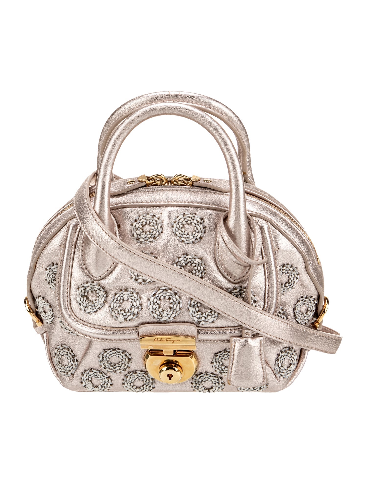 Salvatore Ferragamo Leather Top Handle Bag